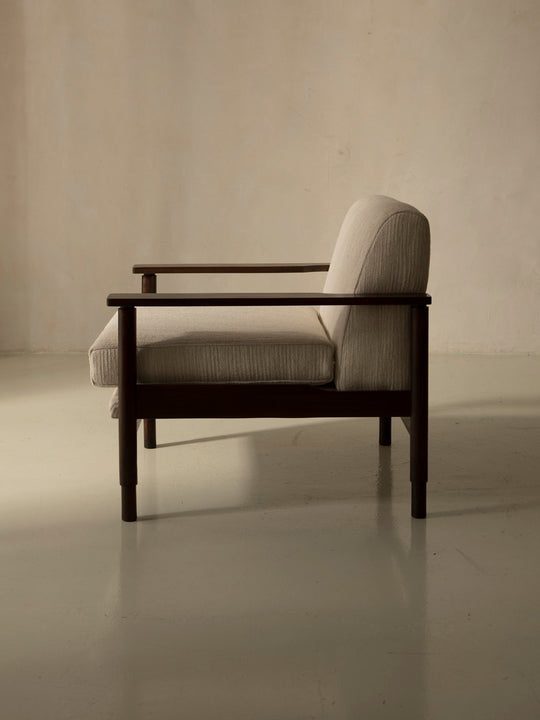 Pair of 60s rosewood armchairs