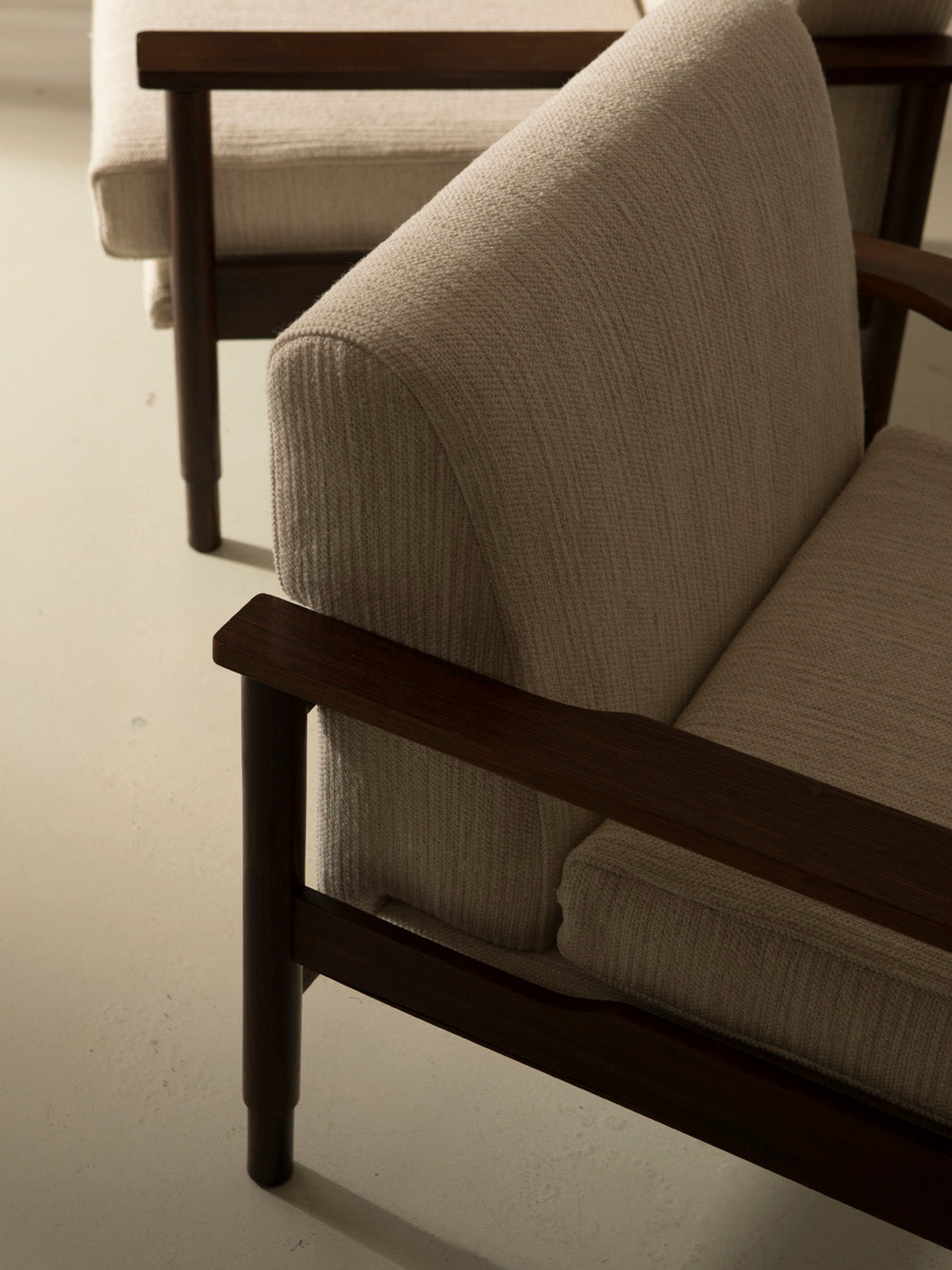 Pair of 60s rosewood armchairs