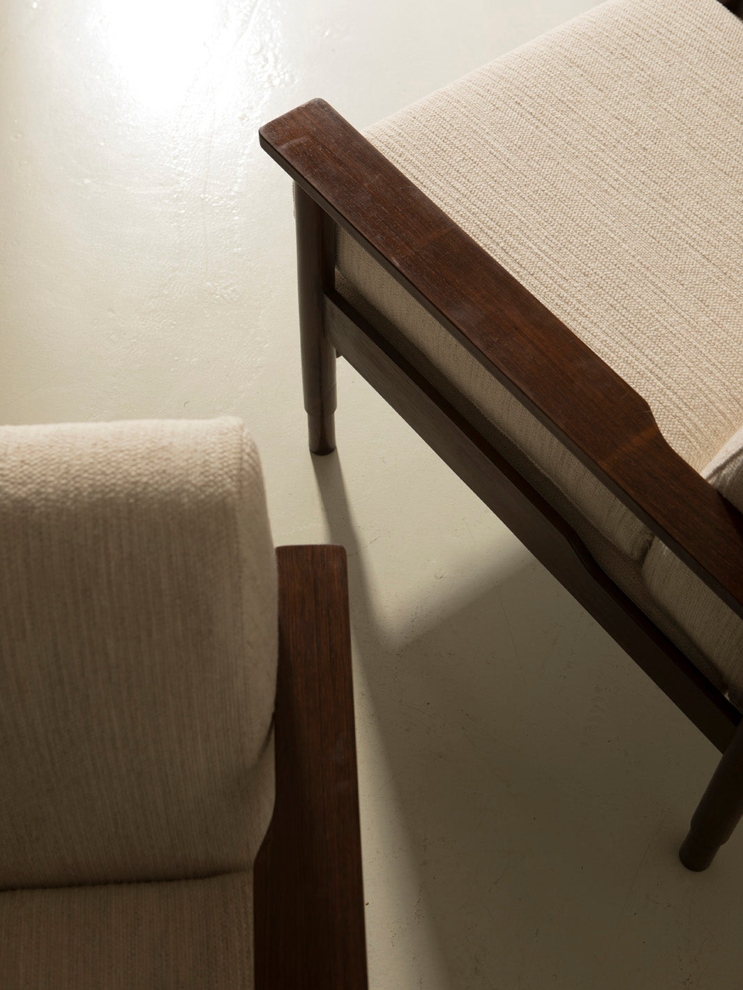 Pair of 60s rosewood armchairs