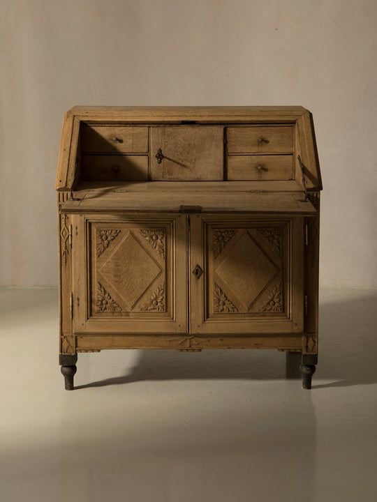 Cómoda escritorio Bélgica castaño XIX