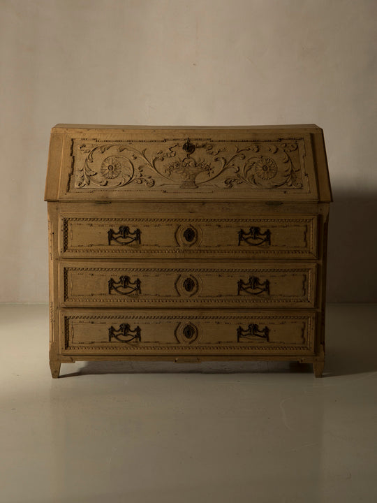 Cómoda escritorio Bélgica castaño XIX