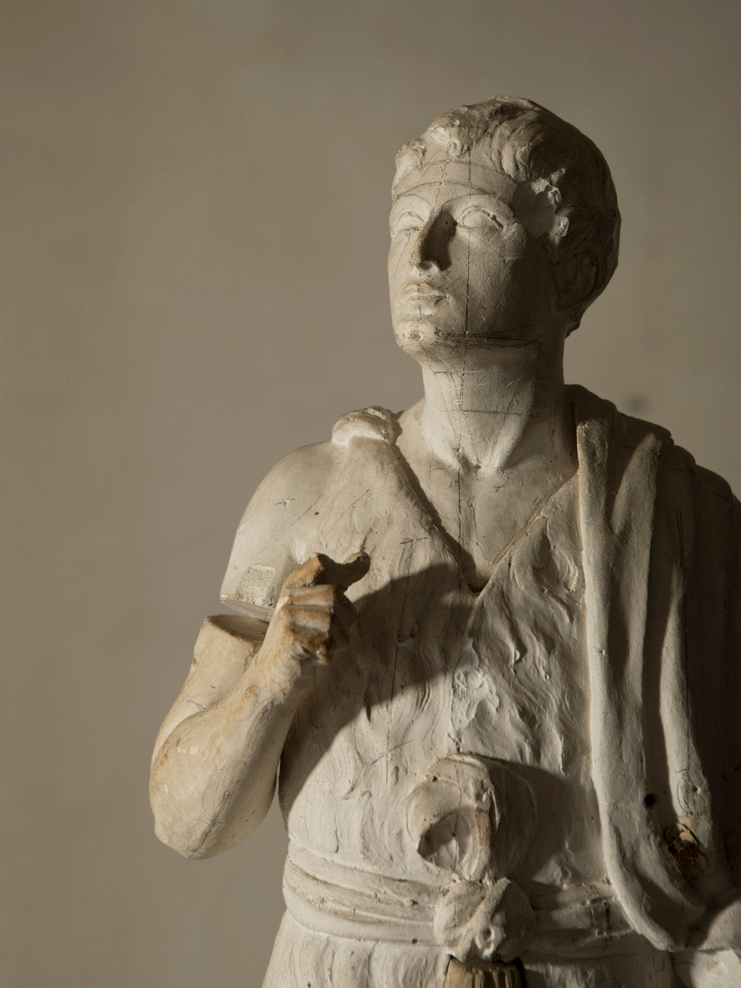 Roman soldier mold Paris 19th century 2
