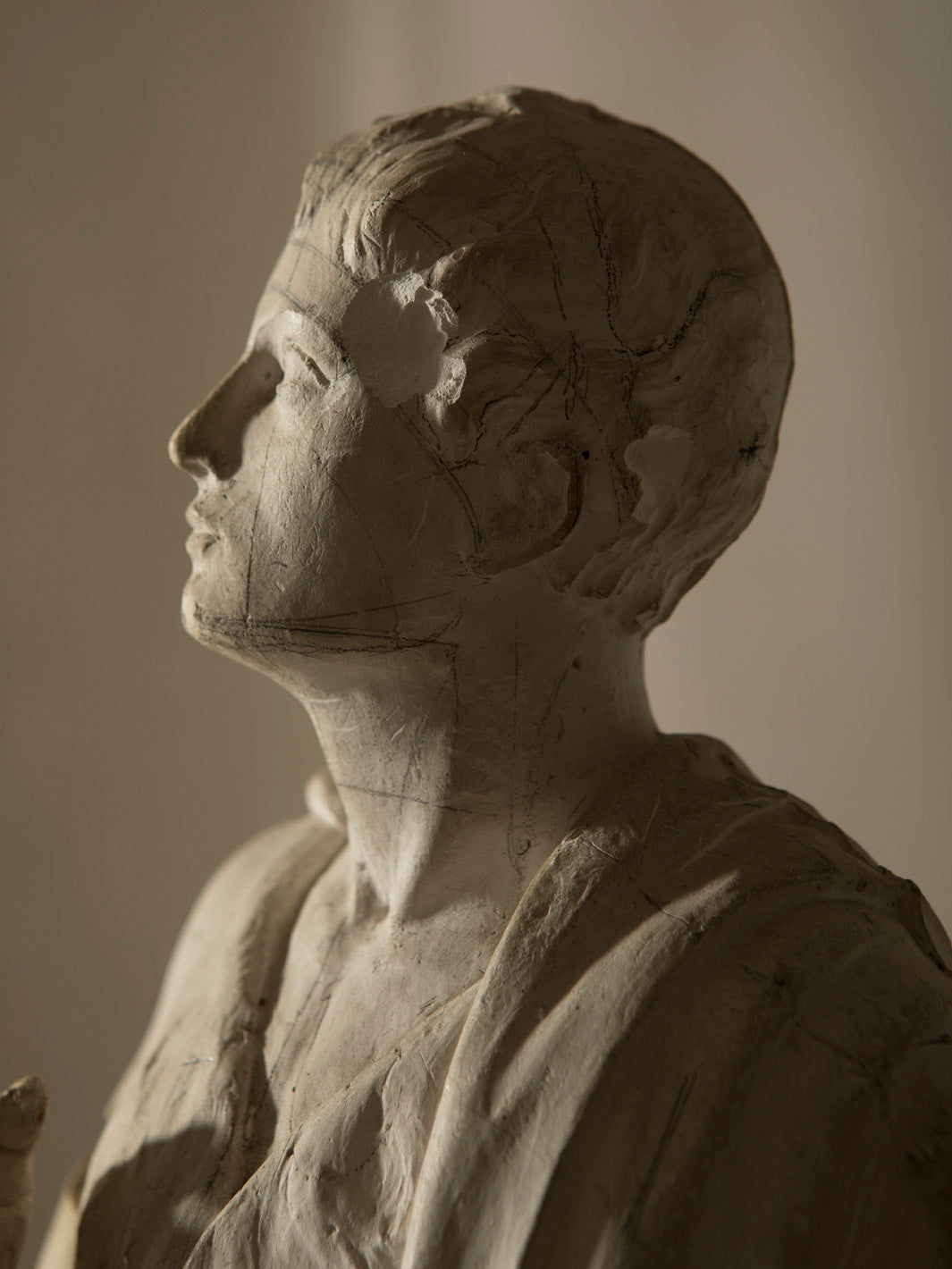 Roman soldier mold Paris 19th century 2