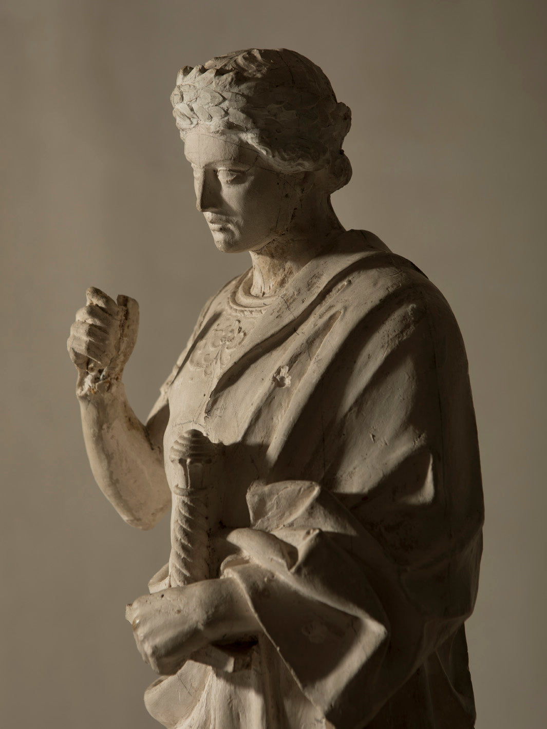 Roman soldier mold Paris 19th century 1