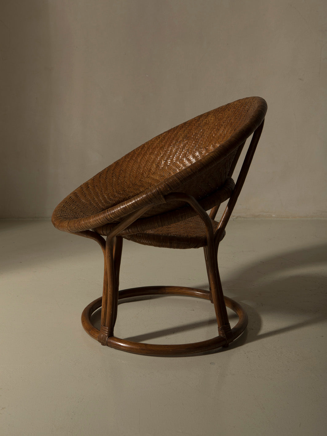 50s rattan armchair