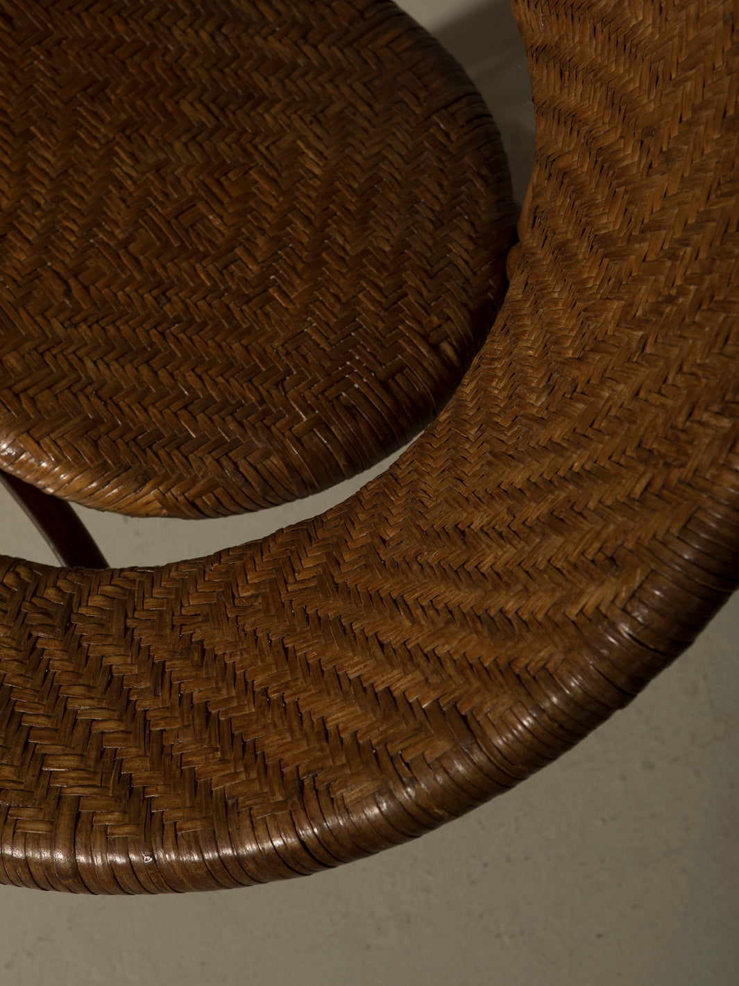 50s rattan armchair