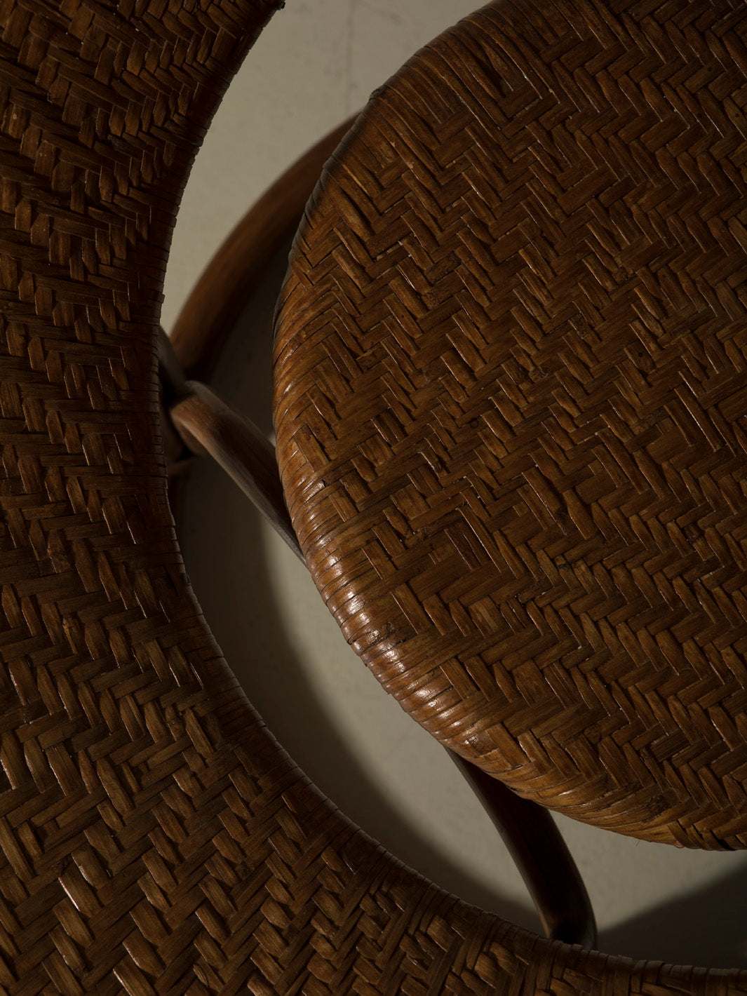 50s rattan armchair