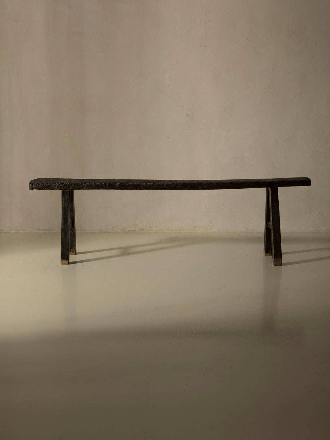 Banco Chino olmo negro años 40 3