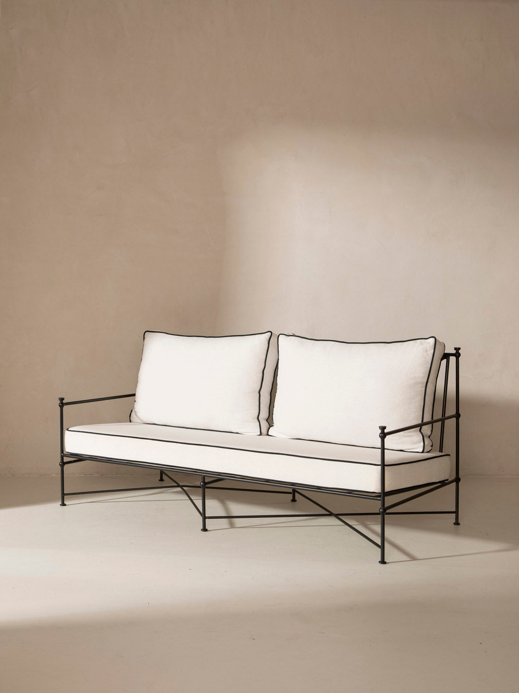 Sofá Medaillon hierro forjado 180cm
