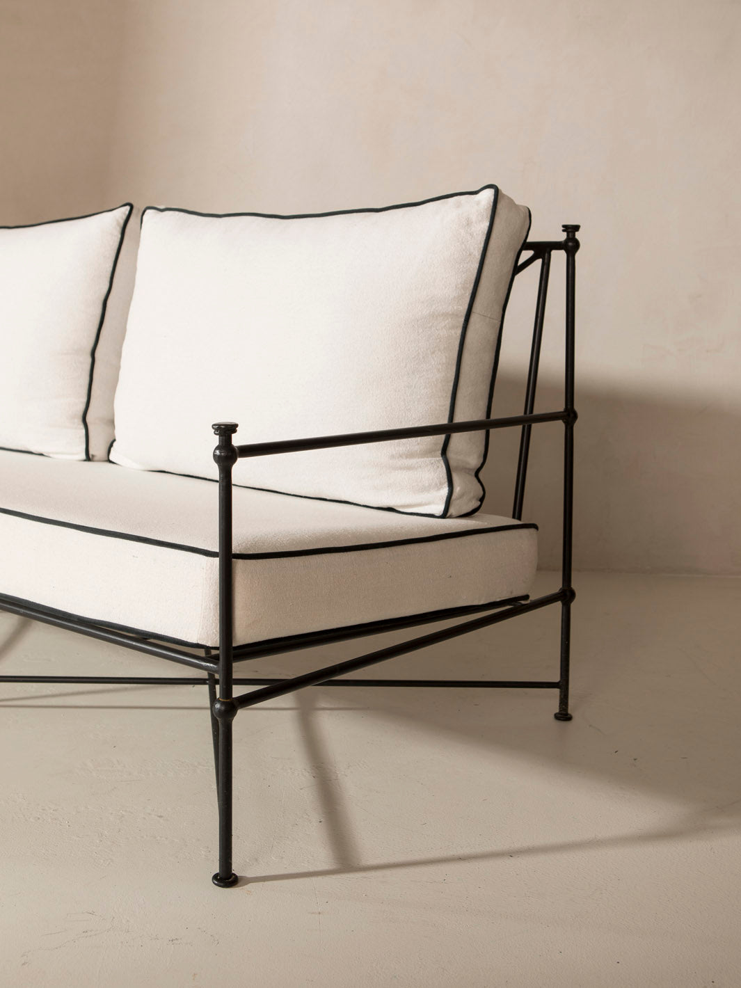 Sofá Medaillon hierro forjado 180cm