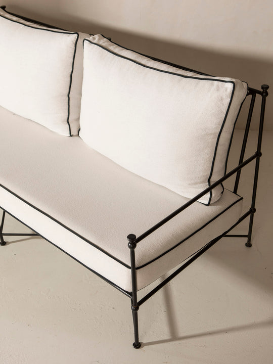 Medaillon wrought iron sofa 180cm