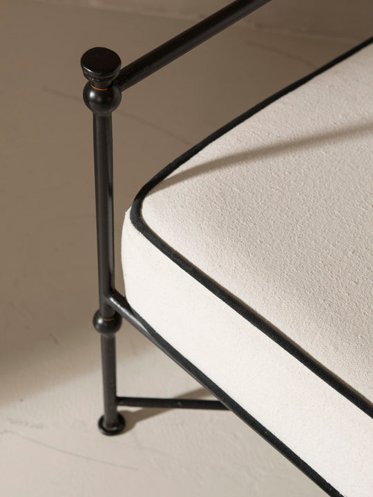 Medaillon wrought iron sofa 180cm