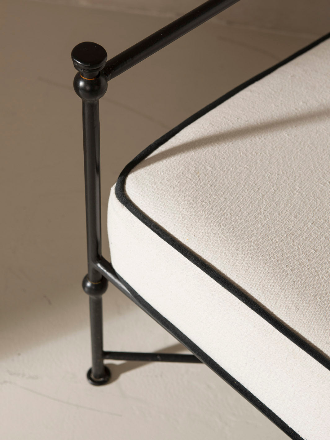 Sofá Medaillon hierro forjado 180cm