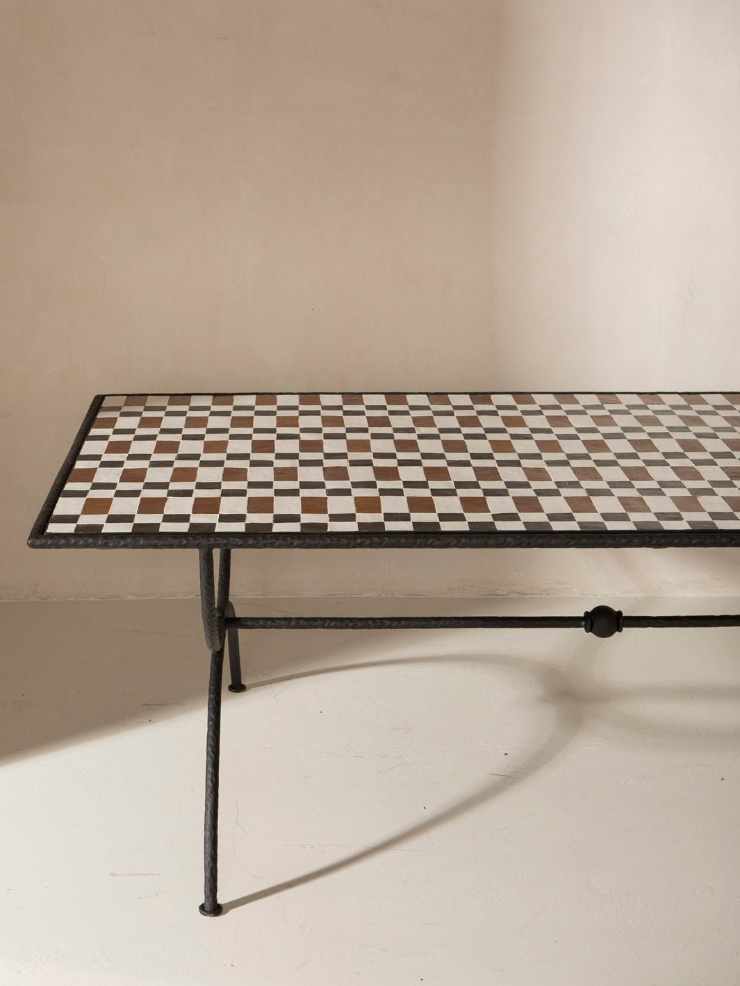 Mesa Medaillon Zellige Marrón & Negro