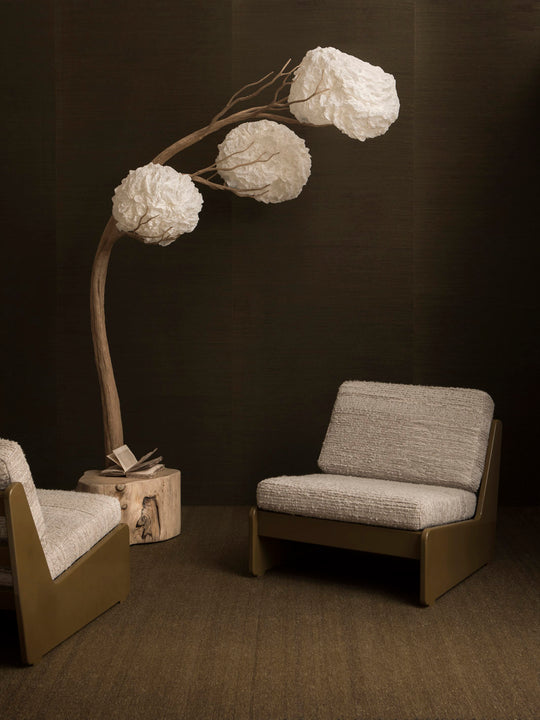 Cocoons tree floor lamp