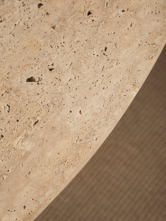 Travertine marble organic table 230x103cm