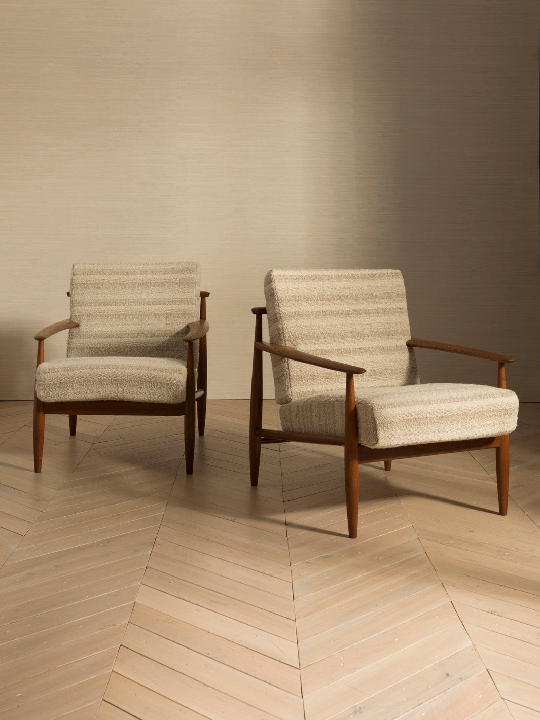 Pair of Danish teak armchairs from the 1960s
