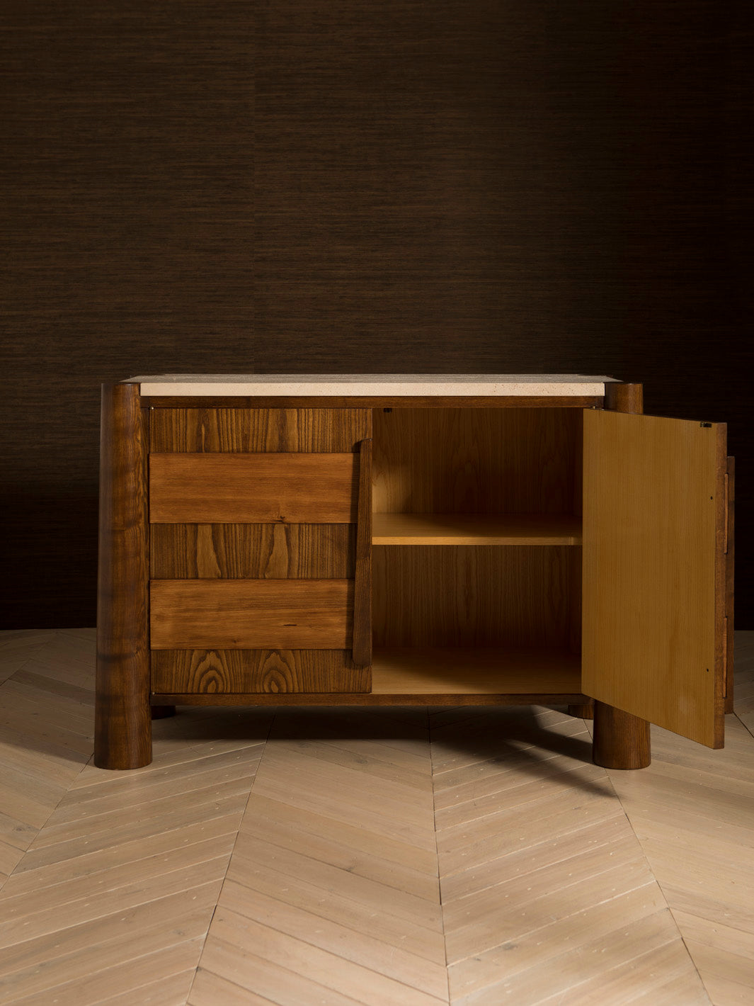 Sao Paolo ash and pine sideboard