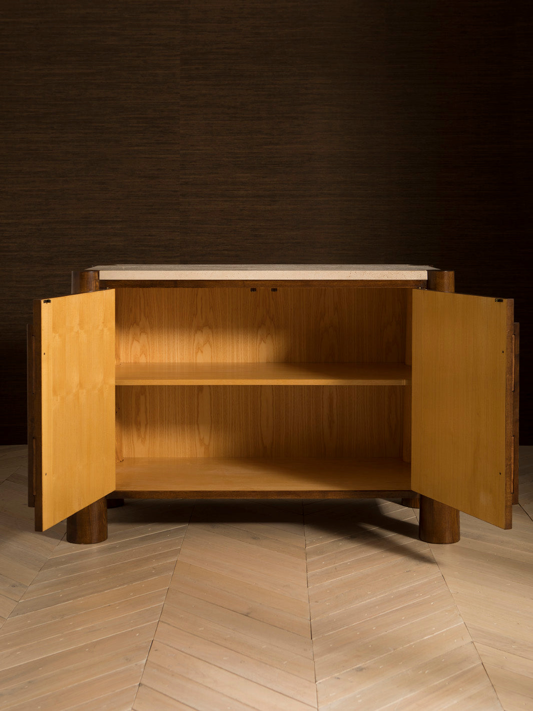 Sao Paolo ash and pine sideboard