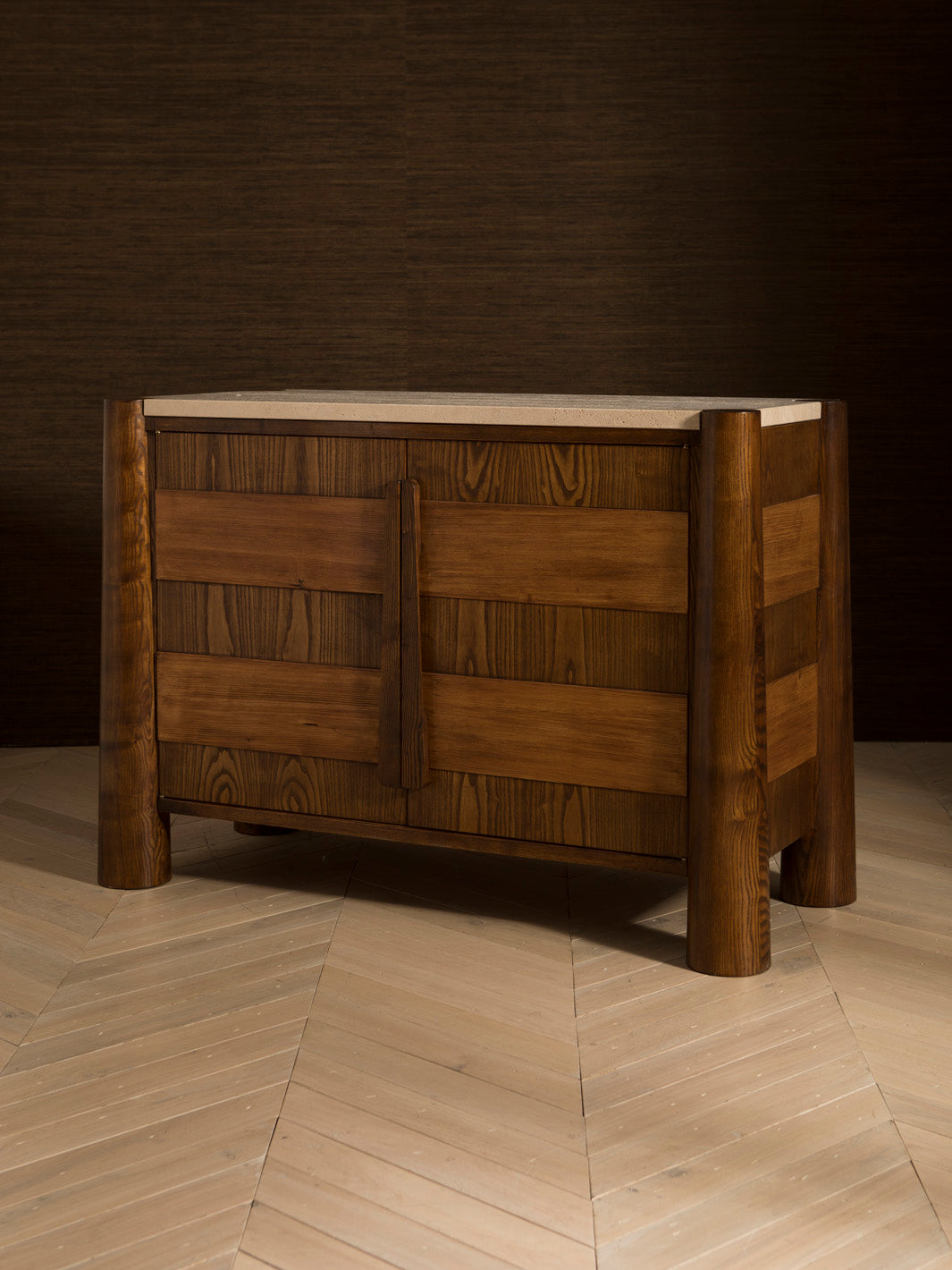 Sao Paolo ash and pine sideboard