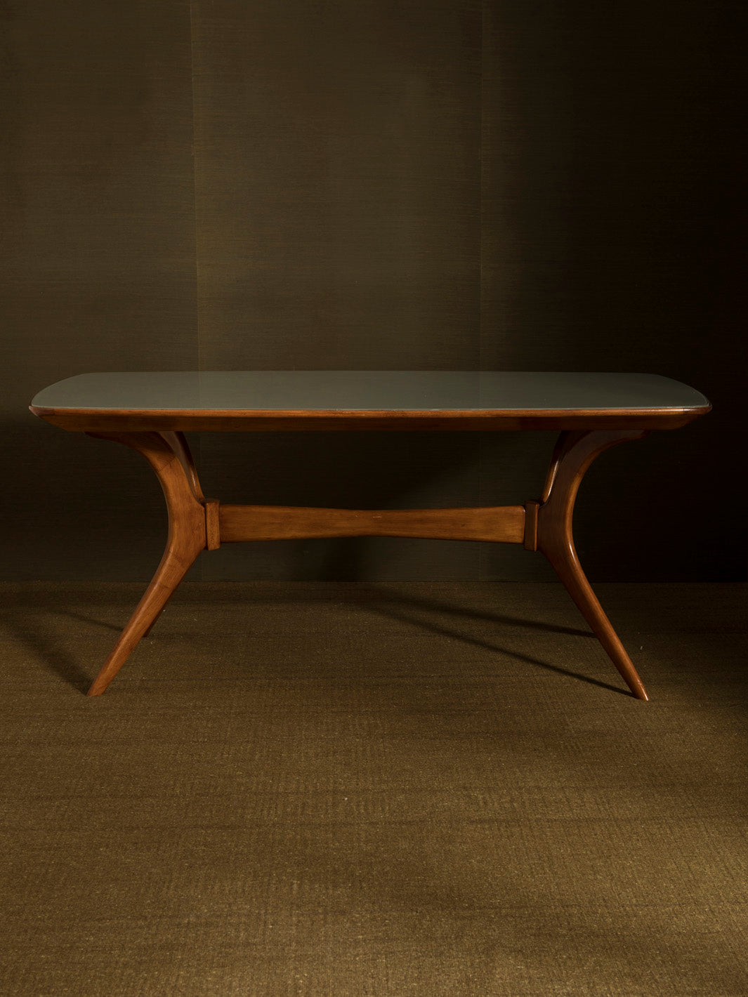 Mesa italiana cristal celadón años 50