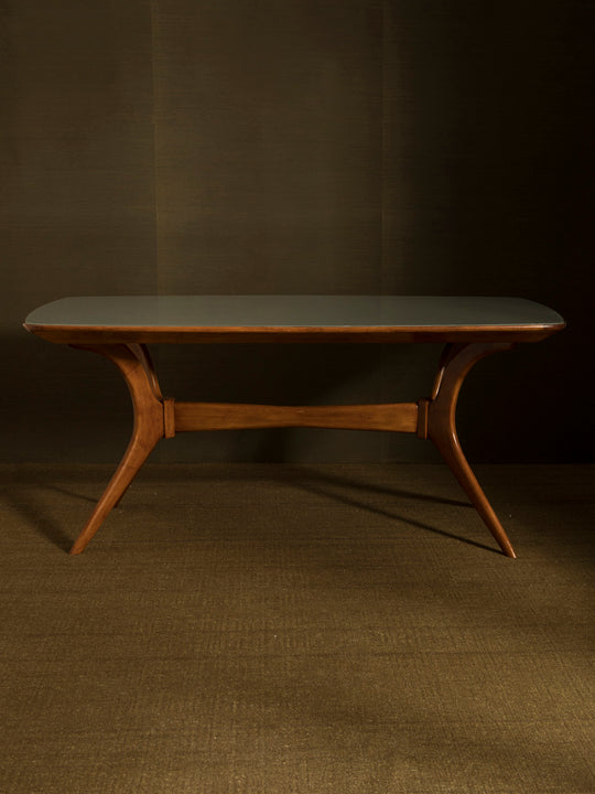 Mesa italiana cristal celadón años 50