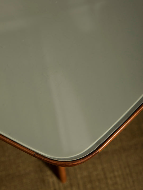 Mesa italiana cristal celadón años 50