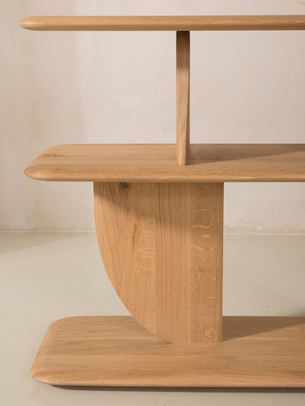 Geometric sofa console