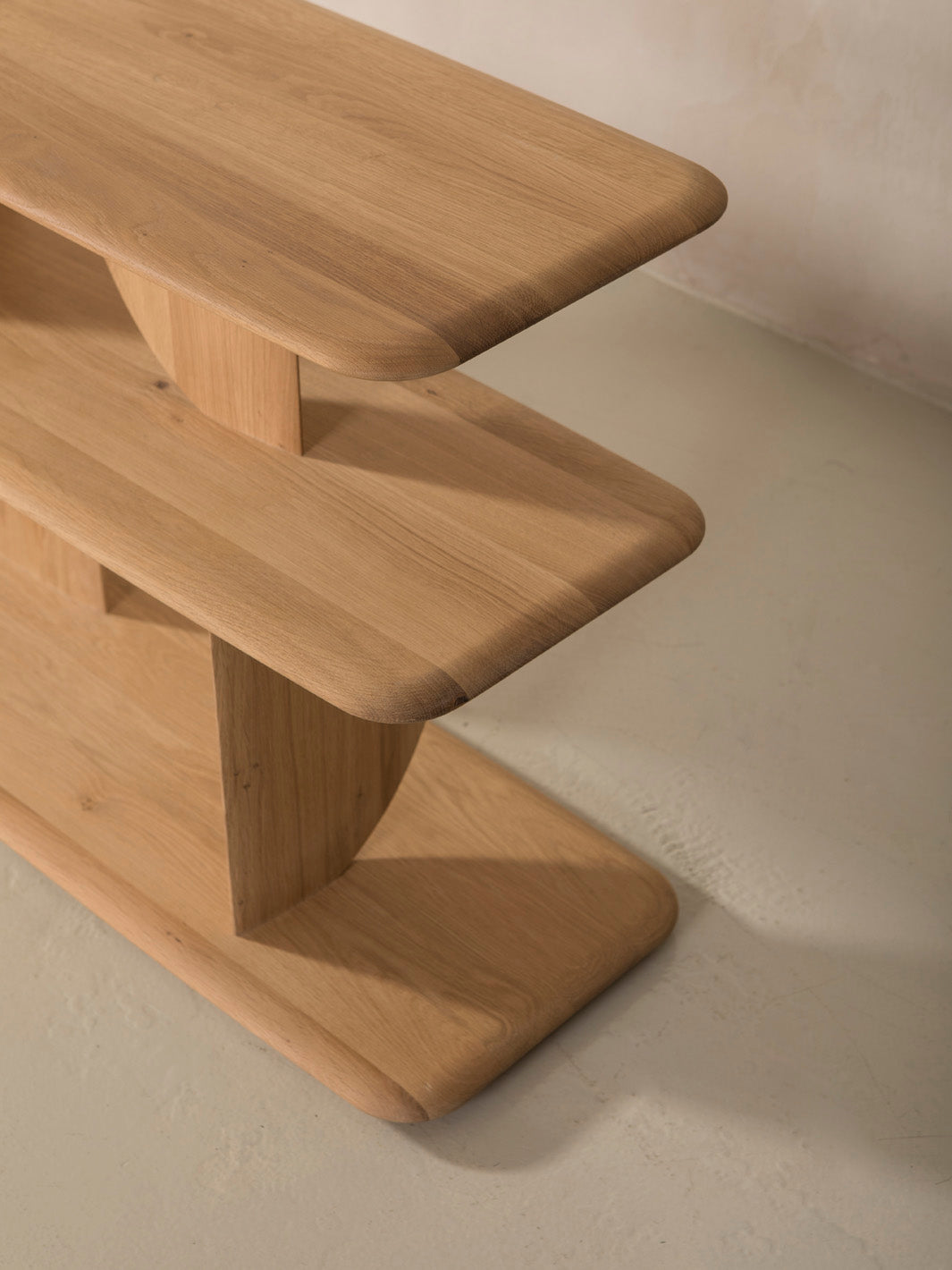 Geometric sofa console
