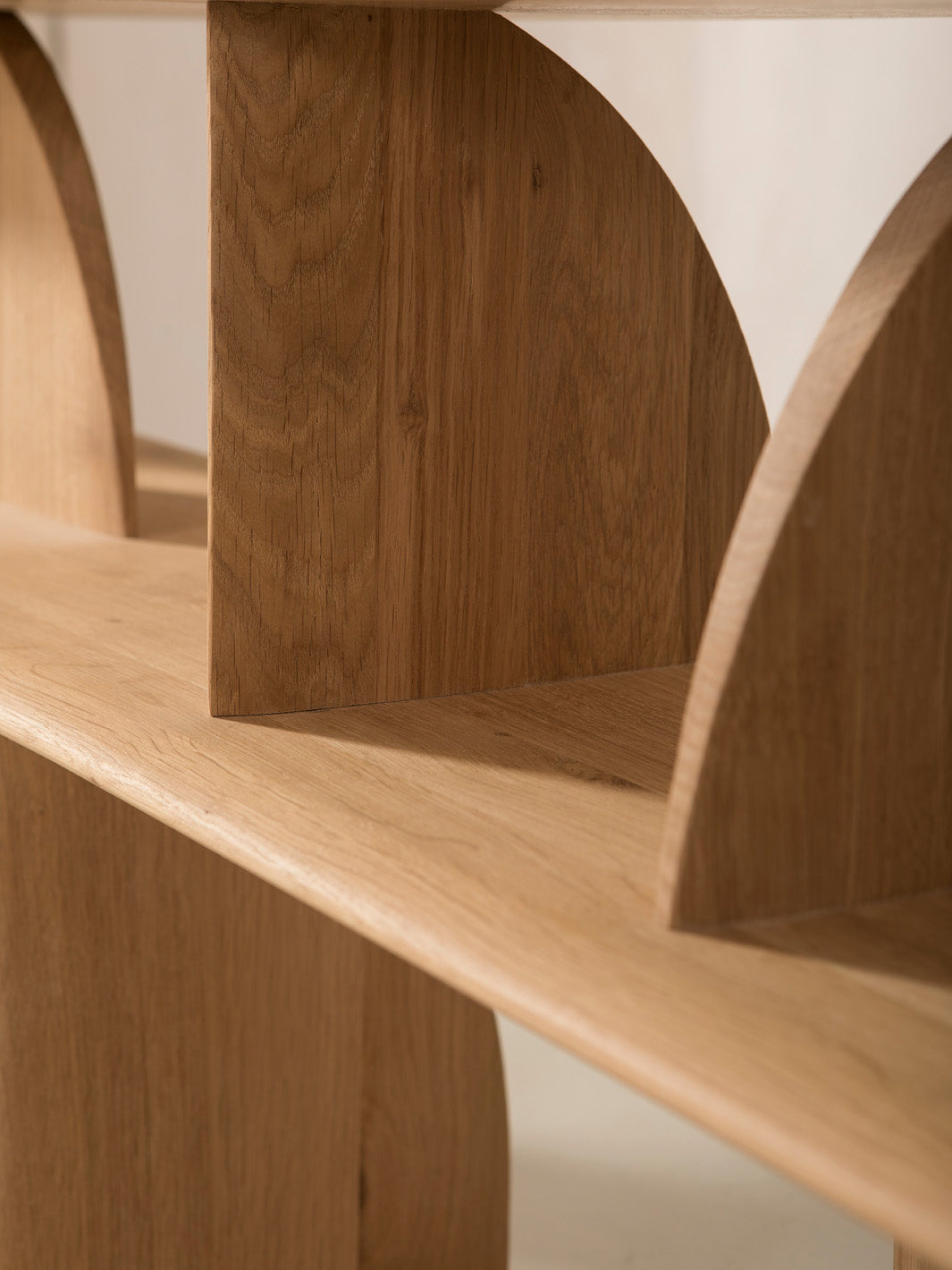 Geometric bookcase sideboard