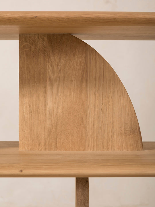 Geometric sofa console