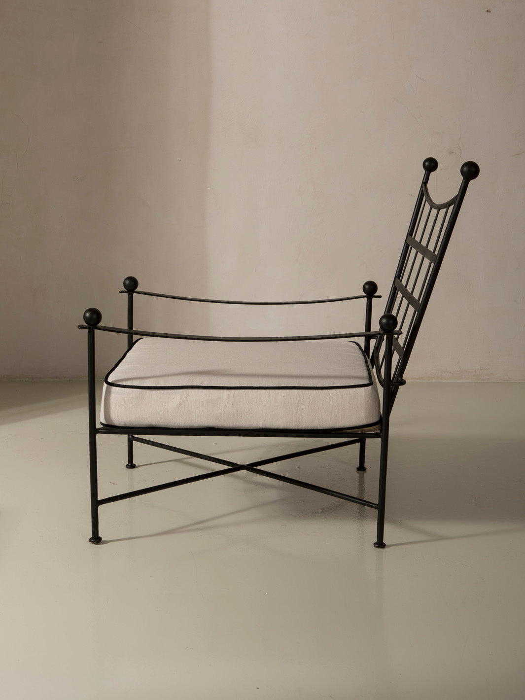 Mott Black Armchair