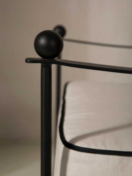 Mott Black Armchair
