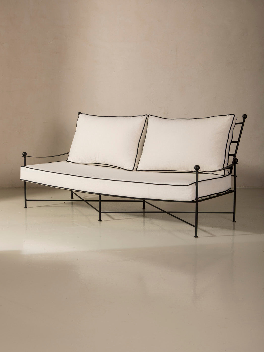 Mott Black Sofa 180cm