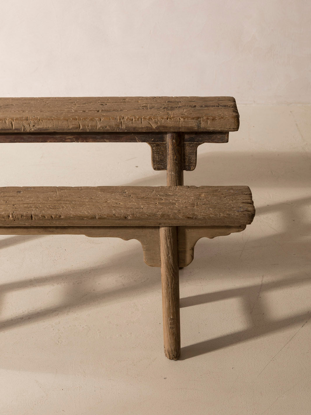 Banc chinois en orme 125x28cm