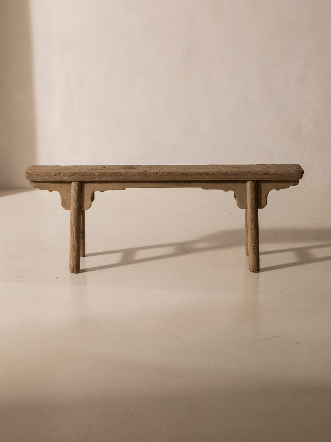 Banc chinois en orme 125x28cm