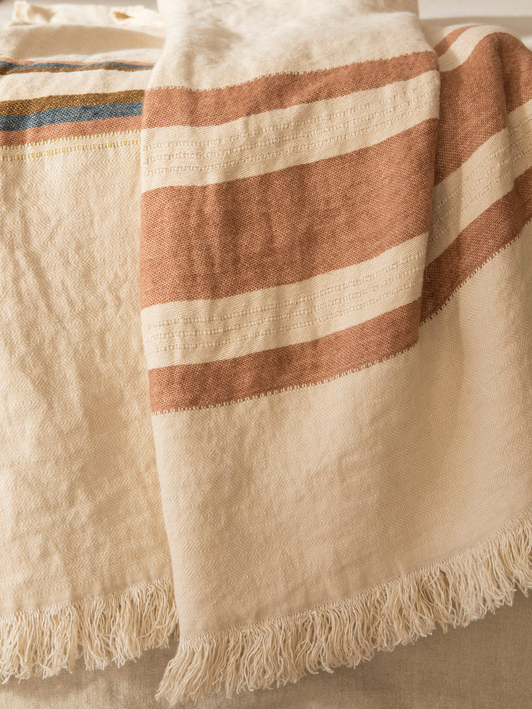 Plaid Fouta Harlan stripe 110x180cm
