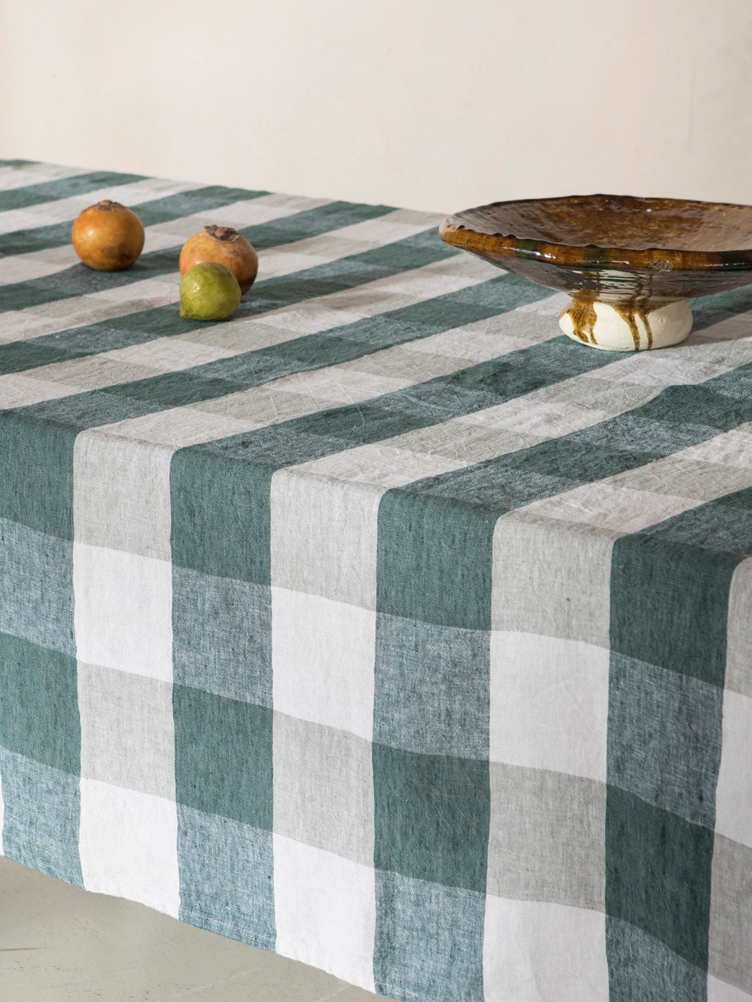 Vichy tablecloth Palma celadon