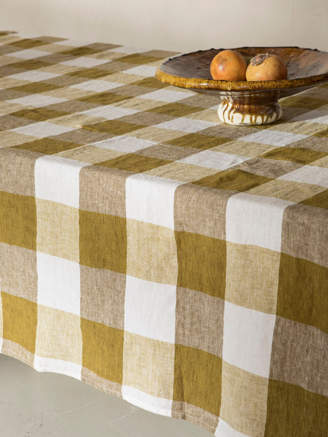 Vichy tablecloth Palm citrus
