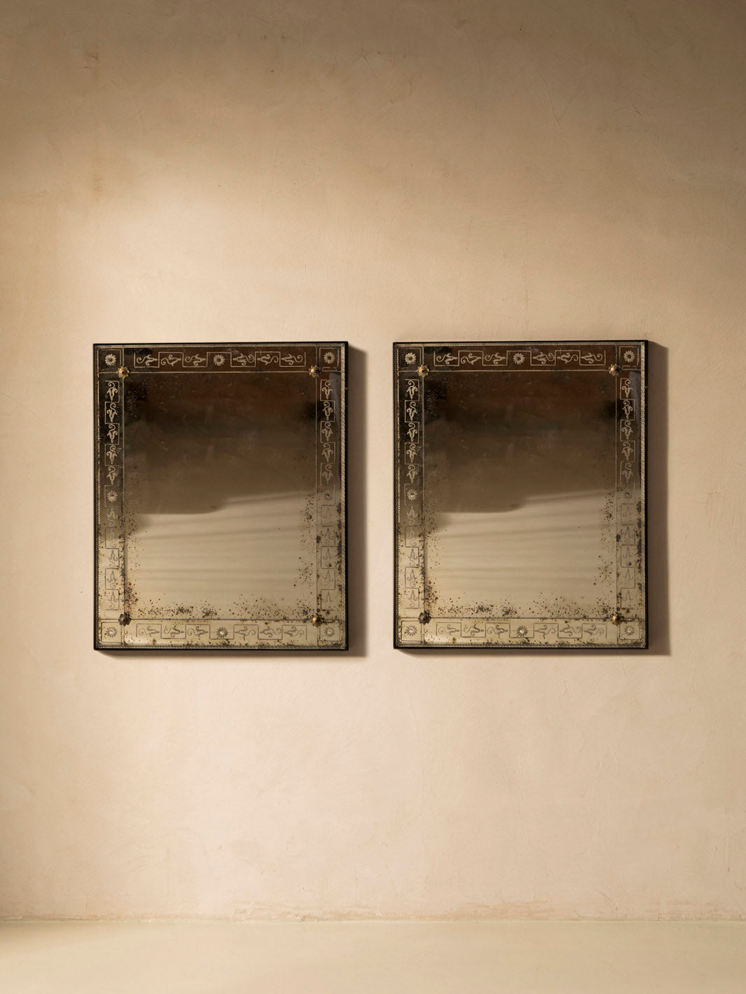 Pair of 1920s Venetian mirrors