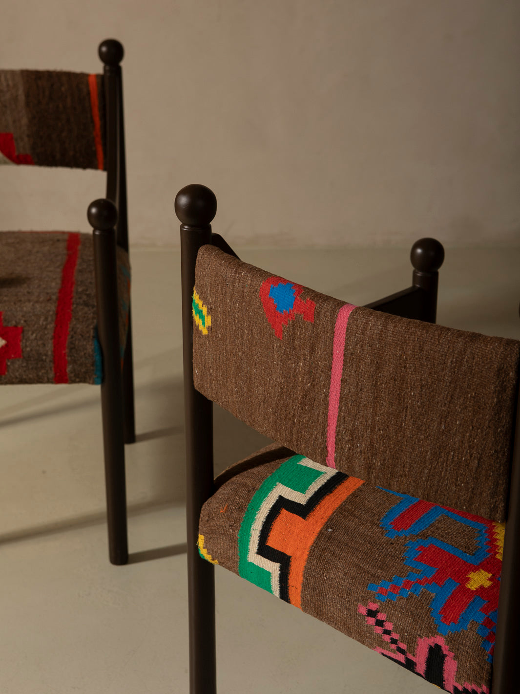 Silla con brazo Palma marrón