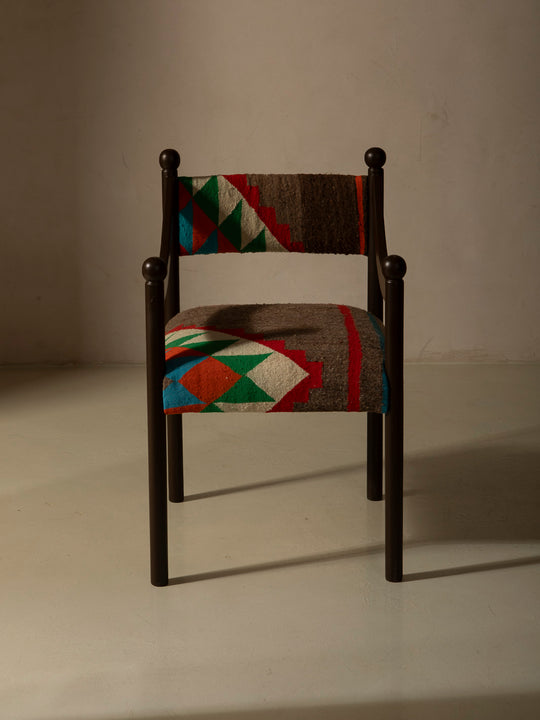 Silla con brazo Palma marrón