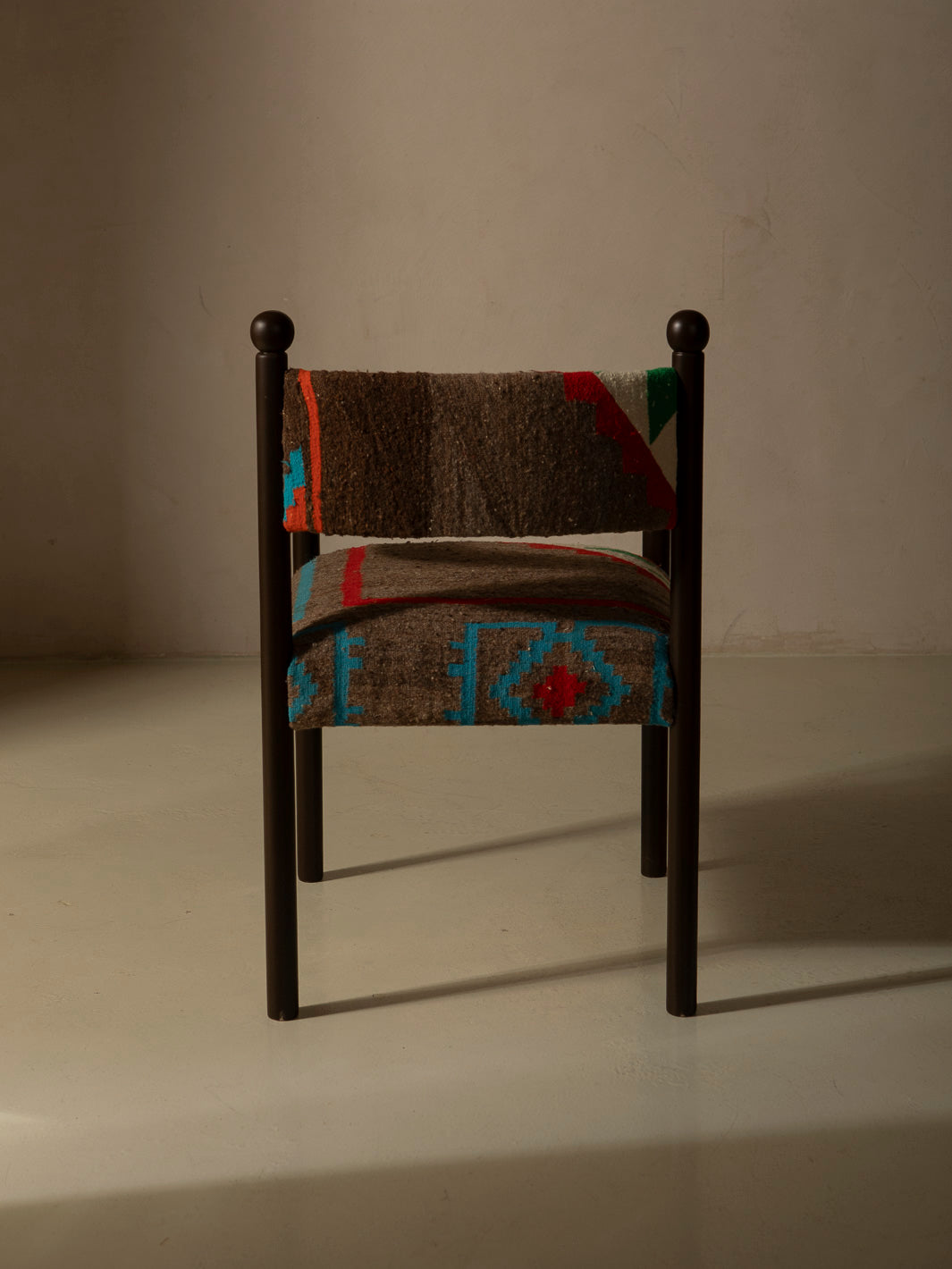 Silla con brazo Palma marrón