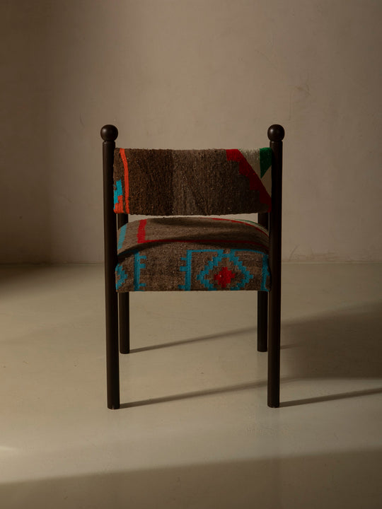 Silla con brazo Palma marrón