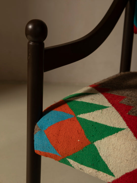 Silla con brazo Palma marrón