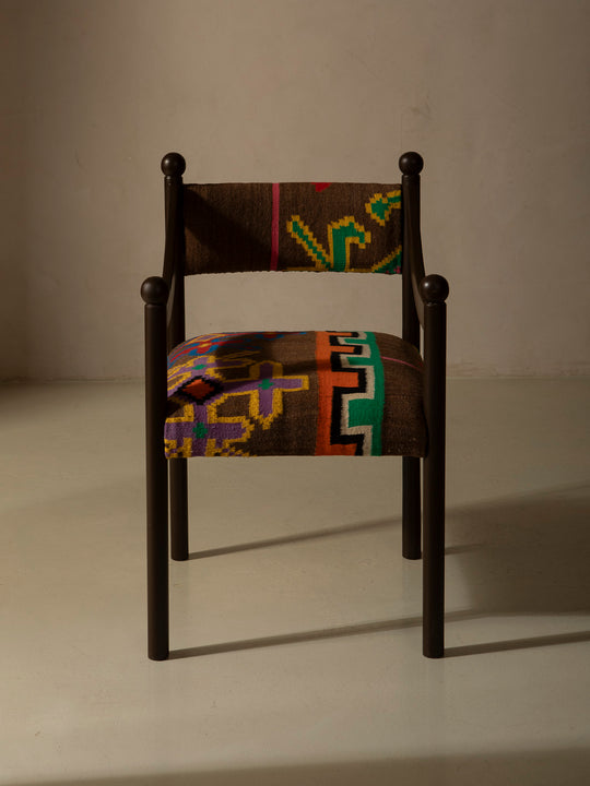 Silla con brazo Palma marrón