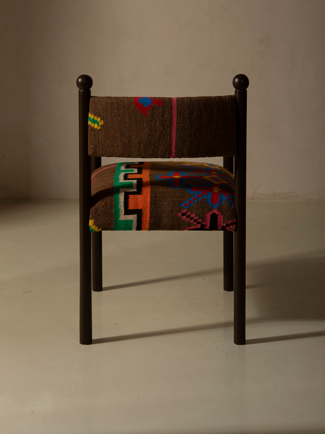 Silla con brazo Palma marrón