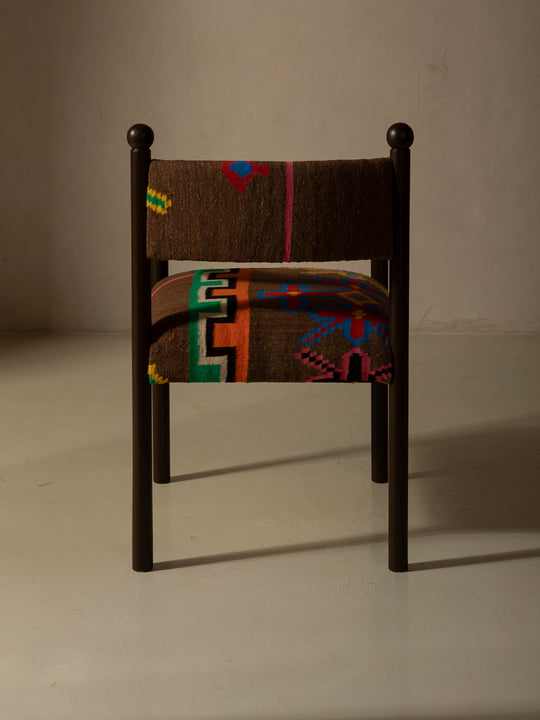 Silla con brazo Palma marrón