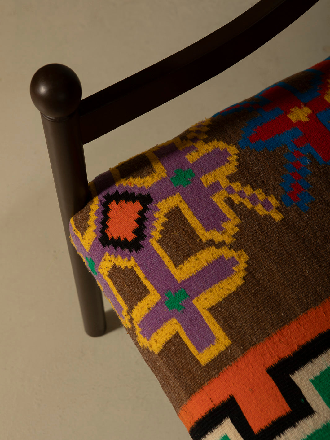 Silla con brazo Palma marrón