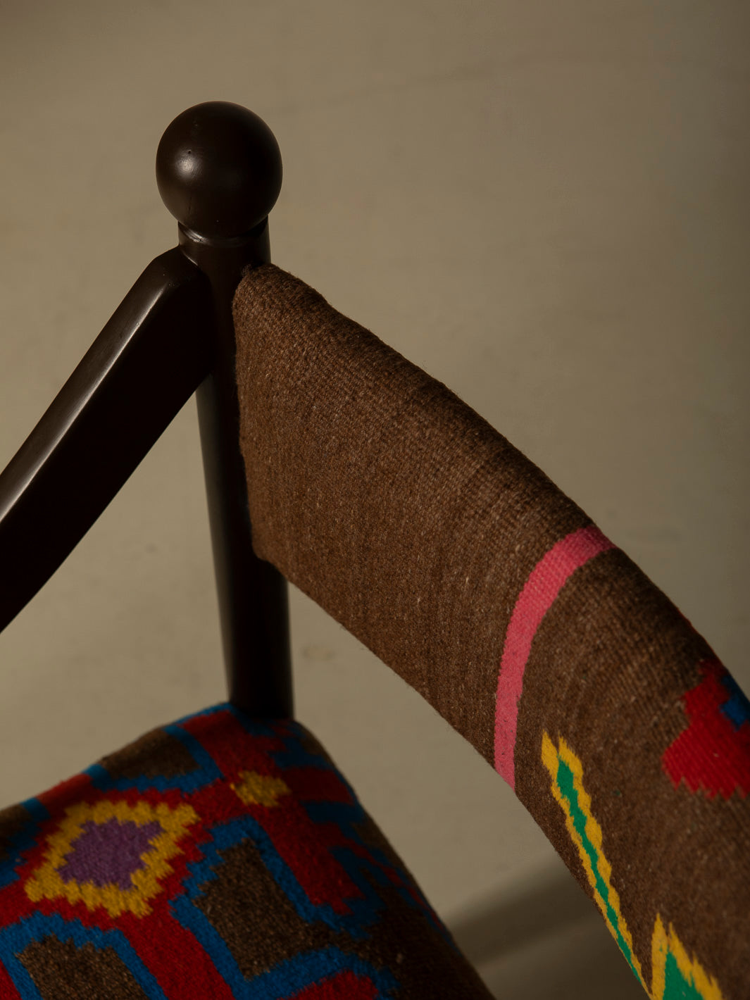 Silla con brazo Palma marrón